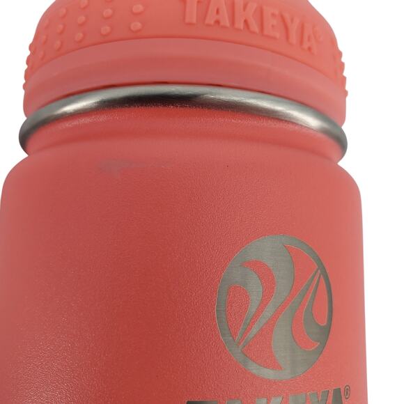 Takeya 14 Ounce Stainless Steel Insulated Water Bottle Straw Handle Pink New - Picture 7 of 7
